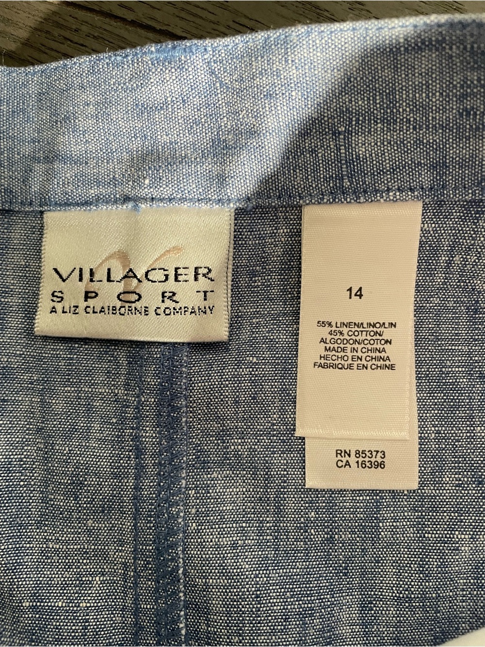 Liz Claiborne Light Blue Chambray Midi Skirt - Picture 4 of 8